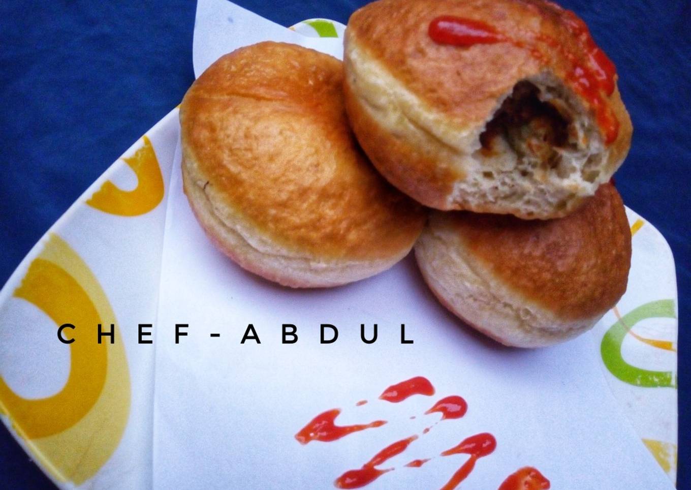 Meat filled doughnut