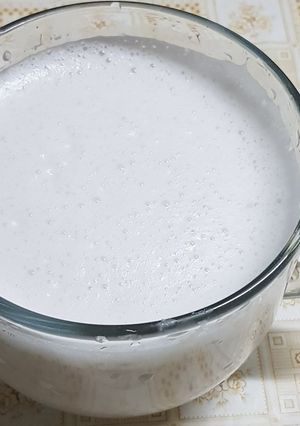 صورة لوصفة مشروب حليب اللوز