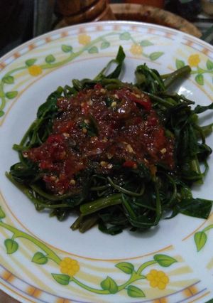 Foto resep 129. Plecing kangkung, bumbu brambang