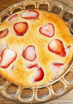 عکسی از دستور 🍓 کیک توت فرنگی🍓