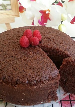 Foto resep Simple steamed chocolate cake