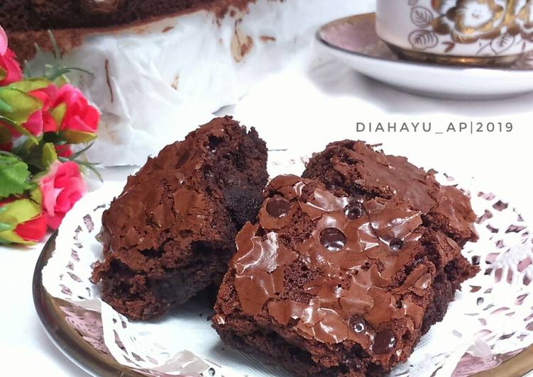 Resep Chewy brownies tepung mocaf yang Menggugah Selera