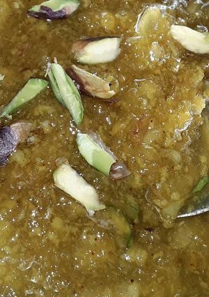 A picture of Lauki Halwa (Bottle Gourd, Dudhi Halwa).