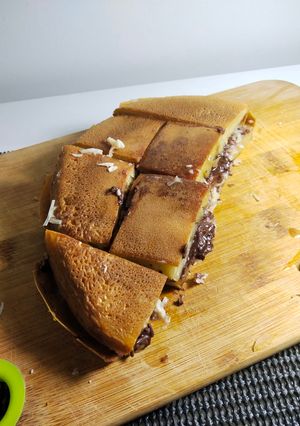 Foto resep Martabak Manis Cokelat Keju (Martabak Teflon)