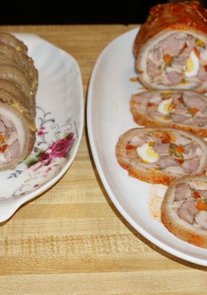 A picture of Pork Roll (Arrollado de Pernil).