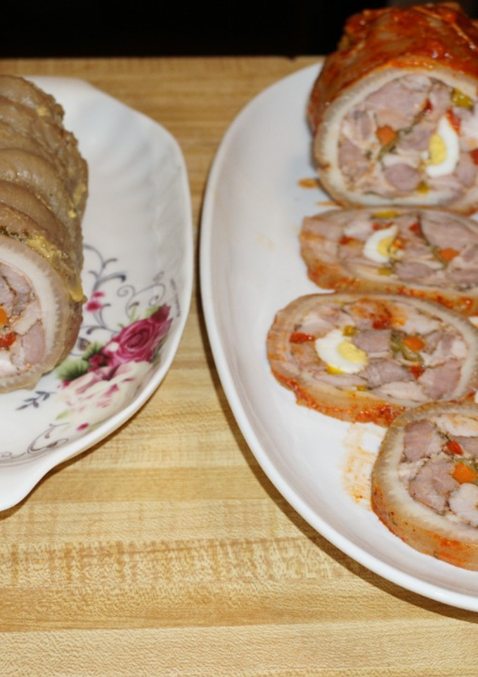 Una foto de Arrollado de pernil