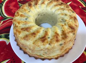 Una foto de Torta de coliflor y queso