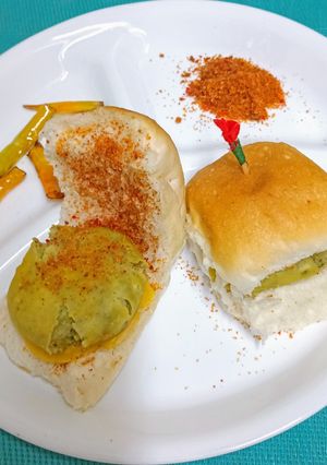 A picture of No Fry Vada Pau (Guilt - Free Vada Pau).