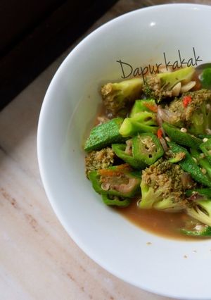 Foto resep Cah okra brokoli terasi