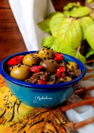 عکسی از دستور سالاد زیتون