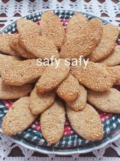 صورة لوصفة بسكوت السمسم (بدون بيض ولا زبدة)