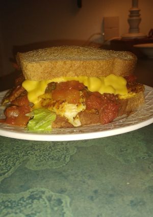 A picture of The 2ed. Best sandwich in the world. 🙂.