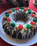 Bundt cake de frutas para Navidad