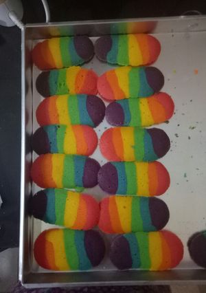 Foto resep Lidah kucing pelangi
