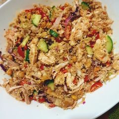 A picture of Chicken couscous salad.