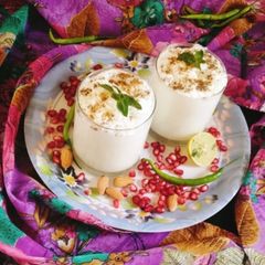 Sattu Green Chilli Buttermilk 😋 Masala Chhachh/ Mint sattu powder Buttermilk A picture of Sattu Green Chilli Buttermilk 😋 Masala Chhachh/ Mint sattu powder Buttermilk.