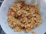 Ensalada de Arroz con Kanikama y Pico de Gallo
