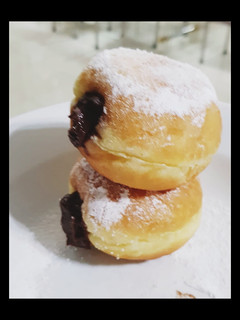 Foto resep Donut tape isi vla belgian 65% choco