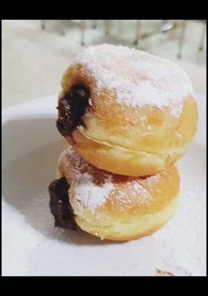 Foto resep Donut tape isi vla belgian 65% choco