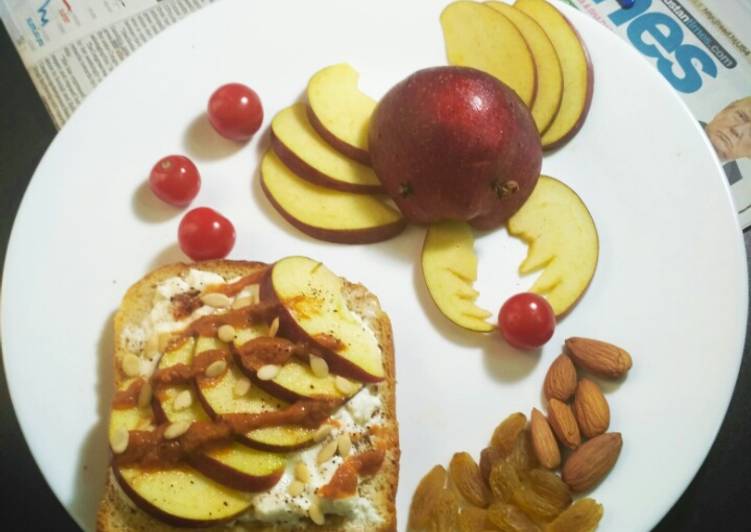 Simple Way to Make Award-winning Peanut Butter and Apple Toast