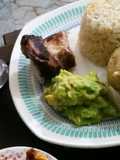 Patata rellena y costilla al horno