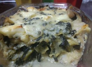 Una foto de Terrina de merluza negra rellena al queso azul
