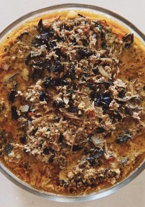 Foto resep Tok Nyuk Sam (Ham Choi Kon) Steam Babi Cincang Sayur Asin