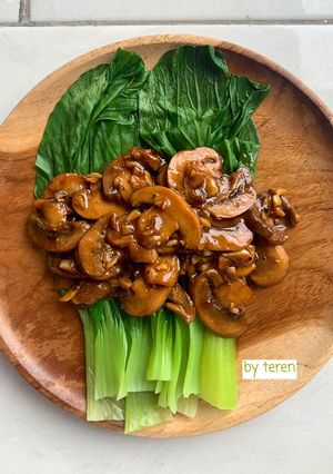 Foto resep Pokcoy Jamur Saus Tiram