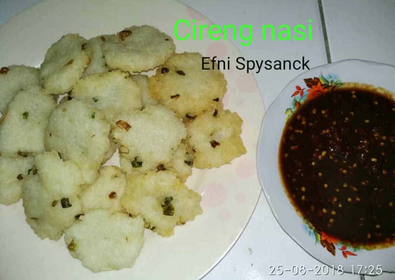 Chireng nasi sambal rujak