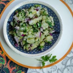 A picture of Aloo chokha.