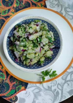 A picture of Aloo chokha.