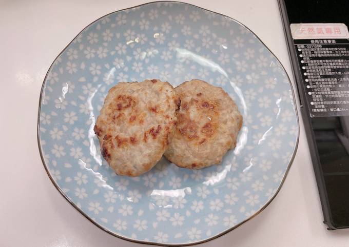 豬肉豆腐漢堡排氣炸鍋版食譜與作法by Chen Li Cookpad