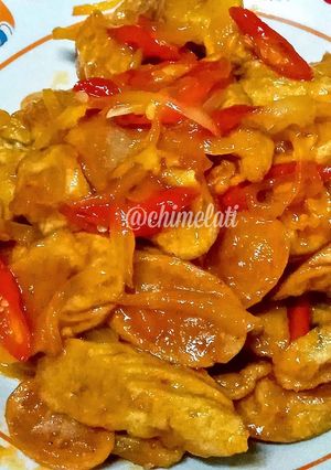 Foto resep Otak-otak Sosis Saus Pedas Manis