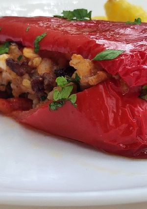 Görög töltött paprika recept fotója
