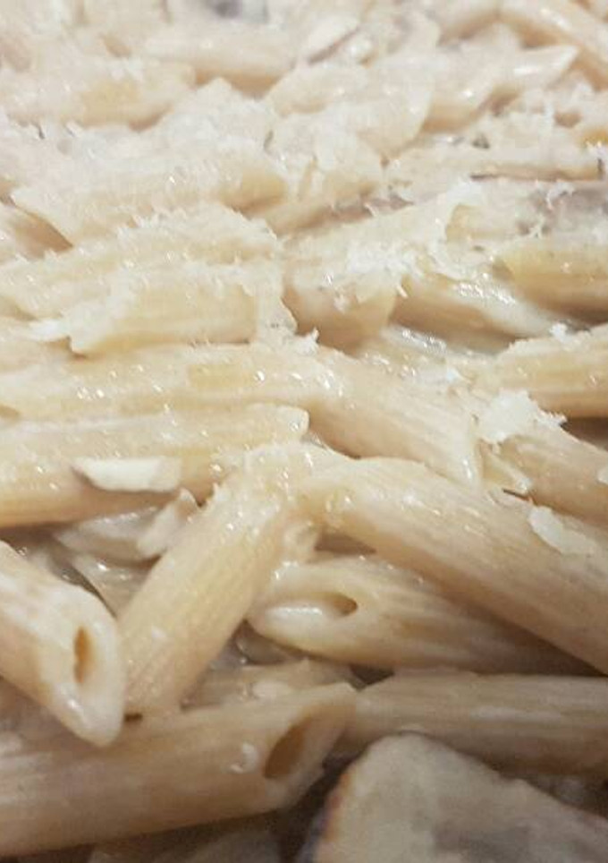 Una foto de Macarrones con setas