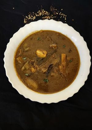 A picture of Sesame Seeds Gravy for rice.