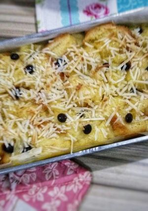 Foto resep Puding Roti Tawar Panggang
