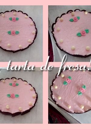 Una foto de Tarta de fresa sencilla