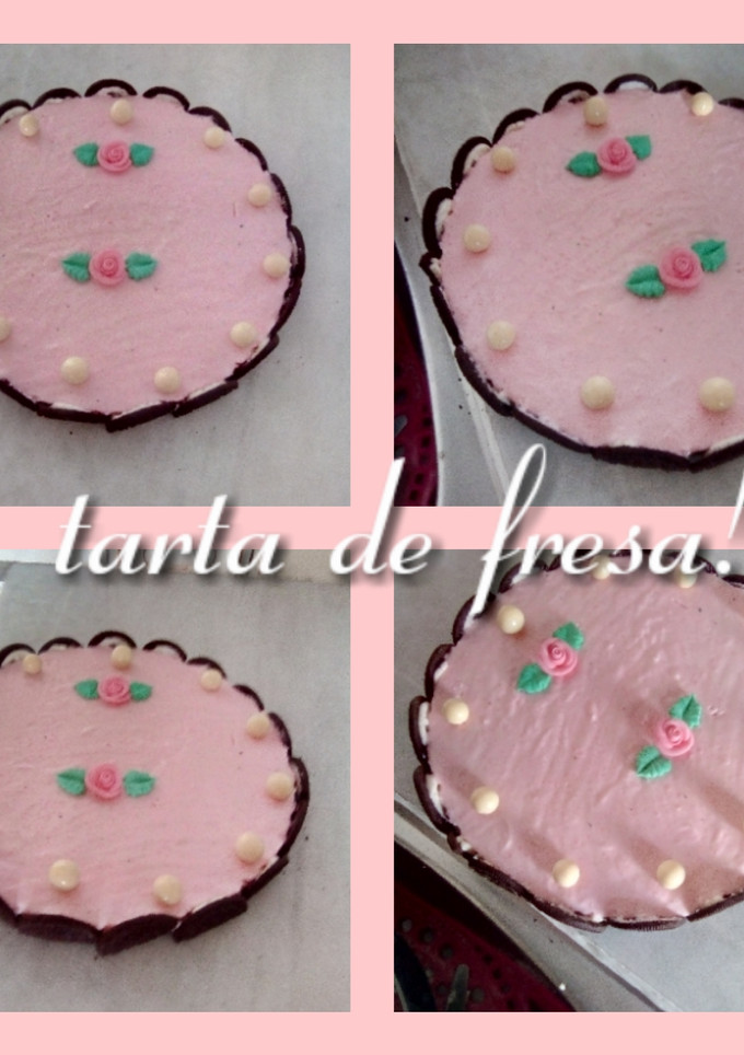 Una foto de Tarta de fresa sencilla