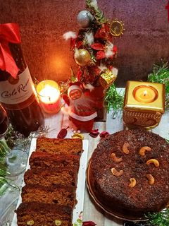 ক্রিসমাস রাম প্লাম কেক(christmas plum cake recipe in Bengali) রেসিপির প্রধান ছবি