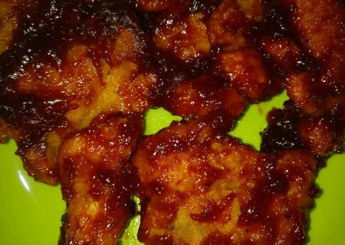 Ayam Fillet Crispy Bumbu Richeese Pedas, Simple!