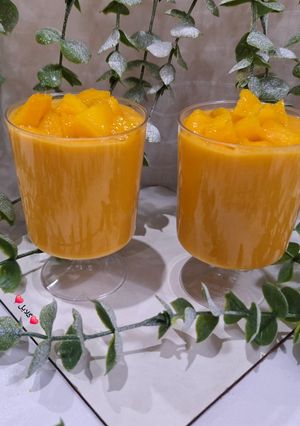 عکسی از دستور دسر کارامل انبه 😋