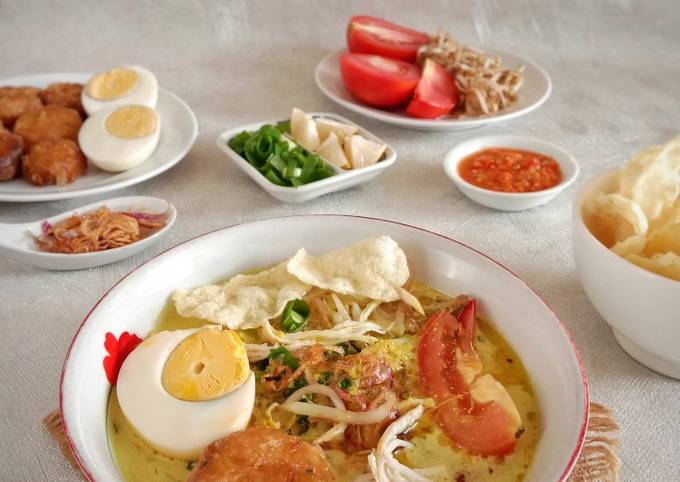 Resep Soto Ayam Santan Medan oleh Anggraini Oktora - Cookpad