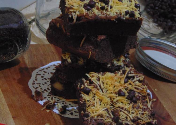 Glutenfree choco cheese brownies