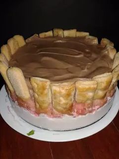 Foto de Charlote de Gelatina e Mousse de Chocolate