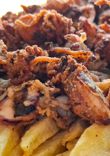 Una foto de Choquitos fritos