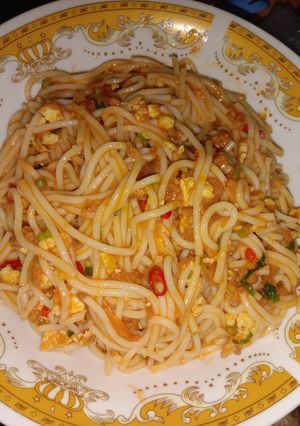 Foto resep Spaghetti Bolognese Telur