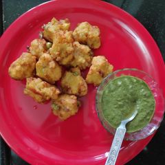 A picture of Poha bhajia.