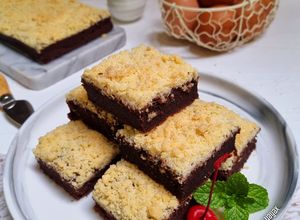 Foto resep Streusel Banana Brownies