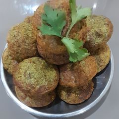 A picture of Whole moong vegetable paniyaram (south indian starters).